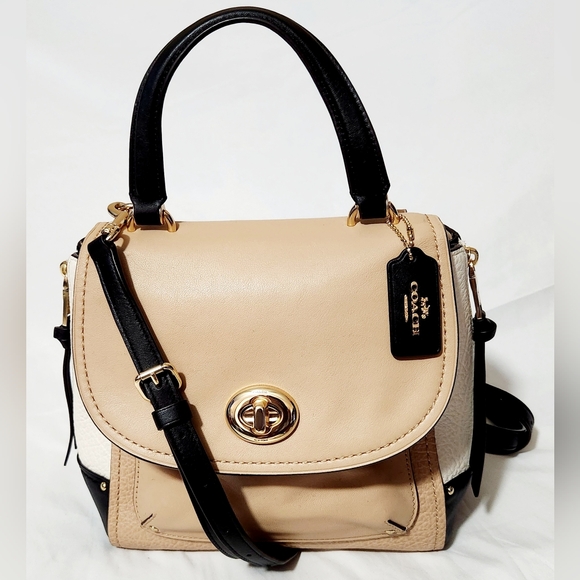 COACH Faye Backpack/Convertible Bag Heather Beige - Picture 2 of 12